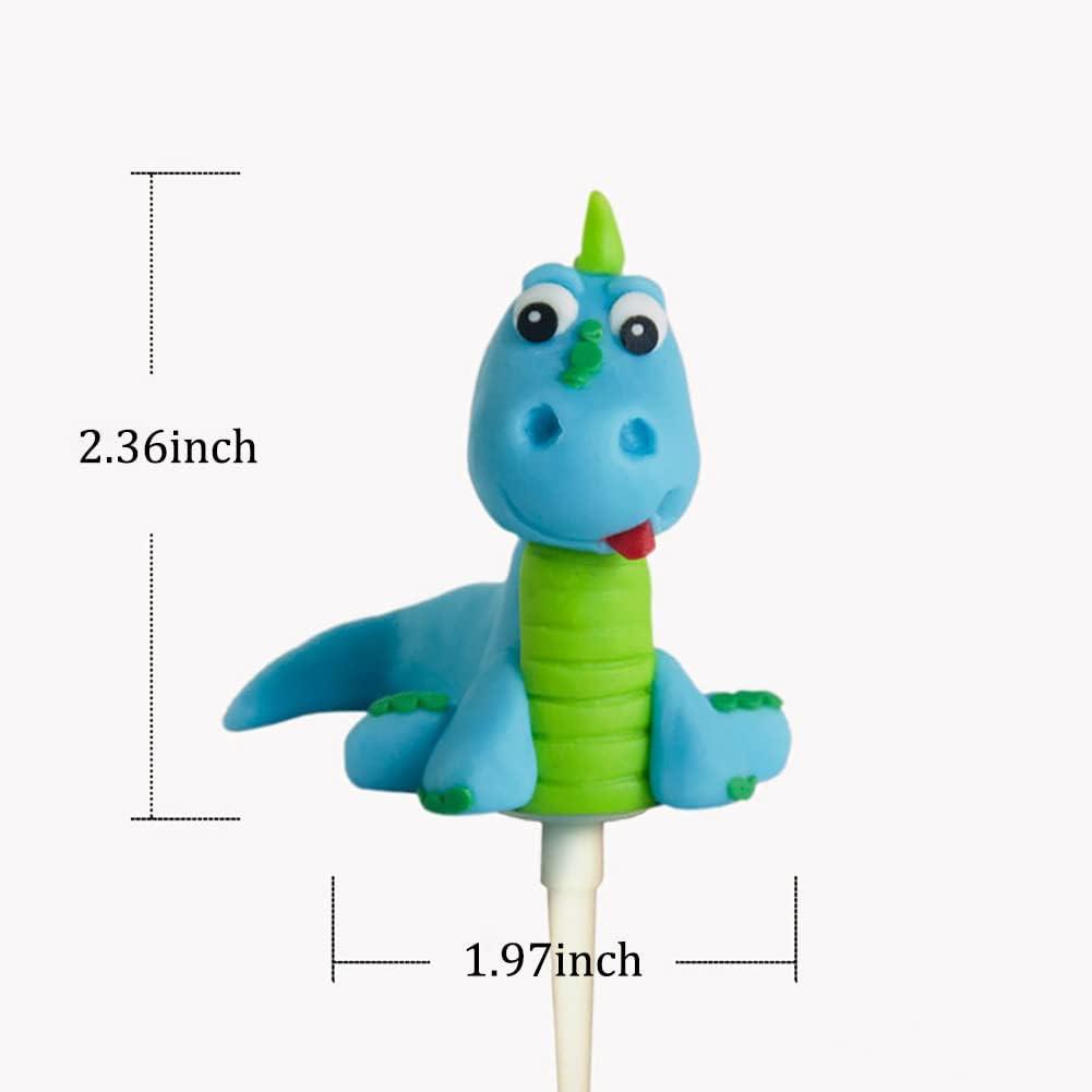 3 piezas de decoración de pastel de dinosaurio en miniatura para baby shower, niños y niñas, temática de animales del bosque, decoración de fiesta
