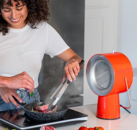 AirHood Campana extractora con cable  Extractor de cocina portátil con 5 filtros de aire de carbón activado y filtro de aceite de acero inoxidable