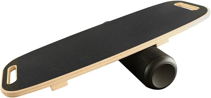 Tabla de equilibrio, entrenador de núcleo de estabilidad, tabla de entrenamiento para ejercicio, fitness, cubierta antideslizante y rodillo, con