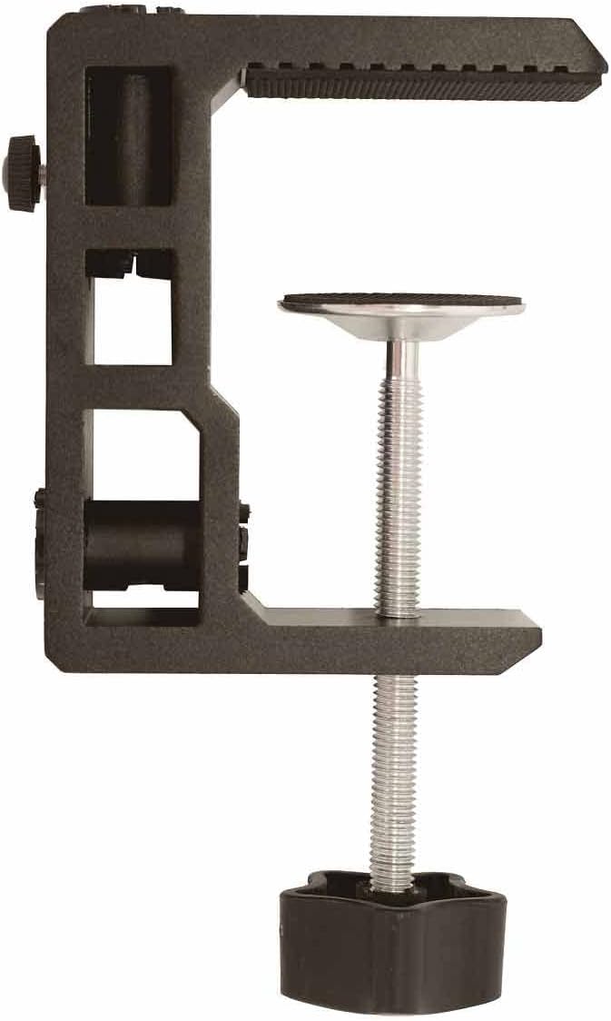 Replacement Heavy Duty C Clamp for 12 Base Magnifying LampXINME Desk LampSwing Arm LampPhone MountI pad MountTablet HolderMic Holder (G2 BLACK)