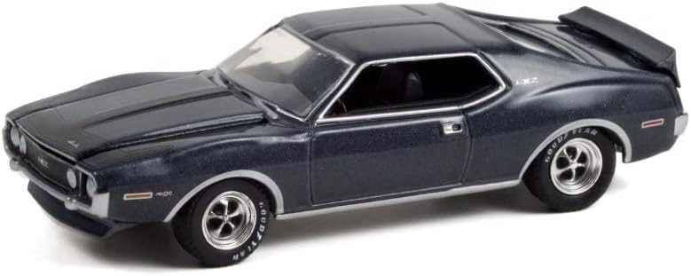 AMC 1971 AMC Javelin AMX, gris carbón metálico – Greenlight 13310A48 – Coche fundido a presión escala 164