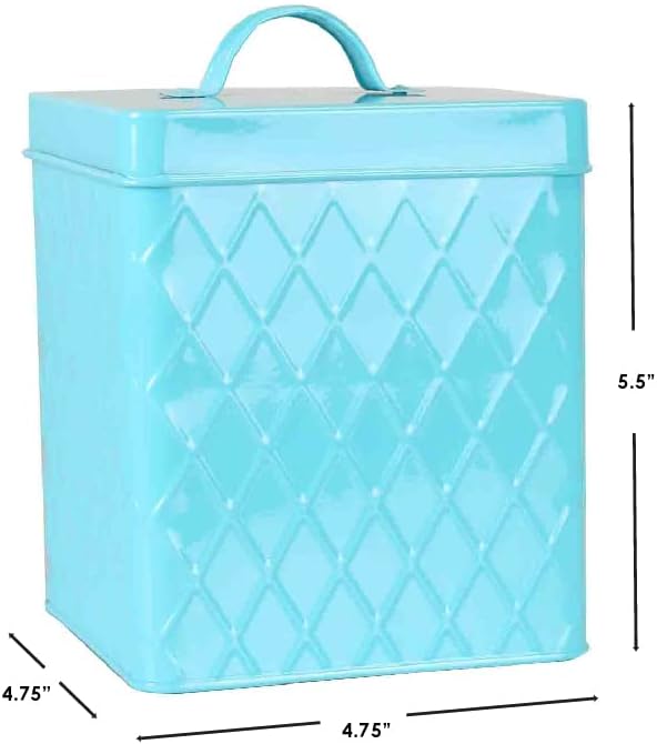 Home Basics – Caja de almacenamiento de alimentos para cocina, Turquoise