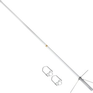 UAYESOK Antena base GMRS de fibra de vidrio (462-467 MHZ), 7.2dBi de alta ganancia UHF GMRS repetidor antena amplificador de señal para BTECH UAYESOK Antena base GMRS de fibra de vidrio (462-467 MHZ), 7.2dBi de alta ganancia UHF GMRS repetidor antena amplificador de señal para BTECH