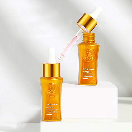 Serum facial de péptido de veneno de serpiente, esencia facial, recupera la elasticidad de la piel, levantando reafirmante y tensando la piel,