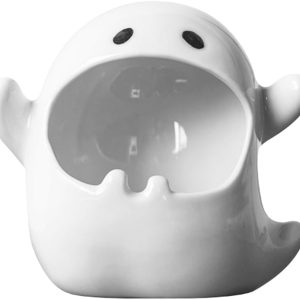 Decoración de oficina para hombres, cenicero fantasma de Halloween, soporte de cenizas de cerámica, bandeja de cenizas portátil decorativa, bandeja Decoración de oficina para hombres, cenicero fantasma de Halloween, soporte de cenizas de cerámica, bandeja de cenizas portátil decorativa, bandeja