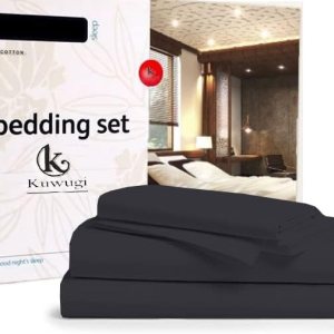 GOKOCO Juego de sábanas suaves de lujo de 4 piezas de 800 hilos, 100% algodón egipcio, tamaño Queen, tejido de satén súper suave, para colchones de GOKOCO Juego de sábanas suaves de lujo de 4 piezas de 800 hilos, 100% algodón egipcio, tamaño Queen, tejido de satén súper suave, para colchones de