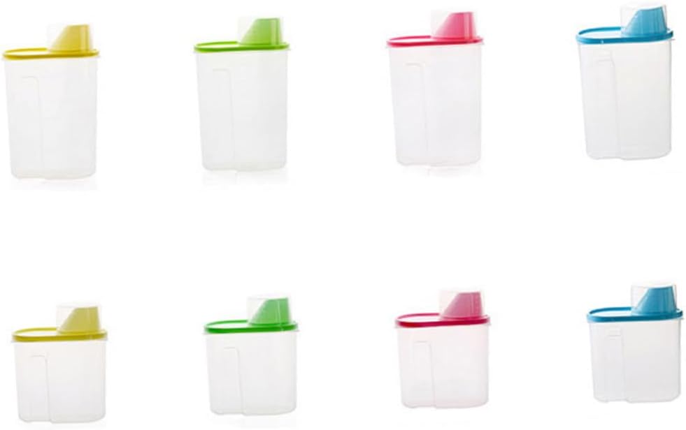 NOLITOY Tarro de almacenamiento de despensa de 3 piezas contenedor de almacenamiento de alimentos para mascotas, almacenamiento de nueces de cocina,