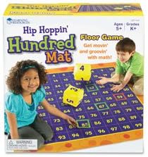 HIP Hoppin cientos Mat, 4’x4′, Multi, se vende como 1cada