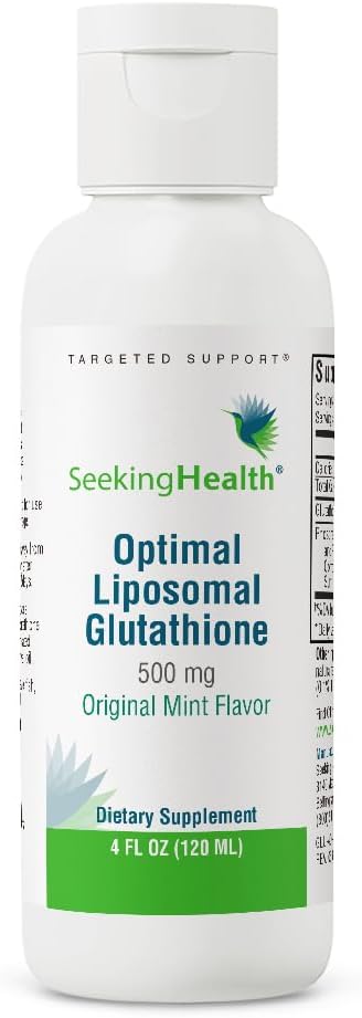 Optimal Liposomal Glutathione, sin soja y sin OMG, 0,018 oz de liposomal por cucharadita, 4onzas, 30porciones