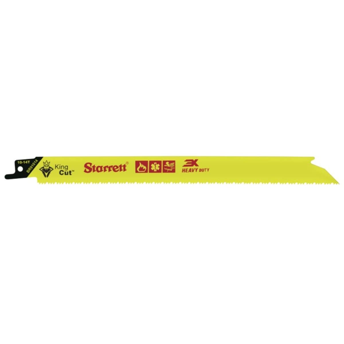 Starrett Bimetálica – Hoja de sierra recíproca de rescate y demolición de incendios de corte King  9 pulgadas de largo x 34 pulgadas de ancho x 0.50
