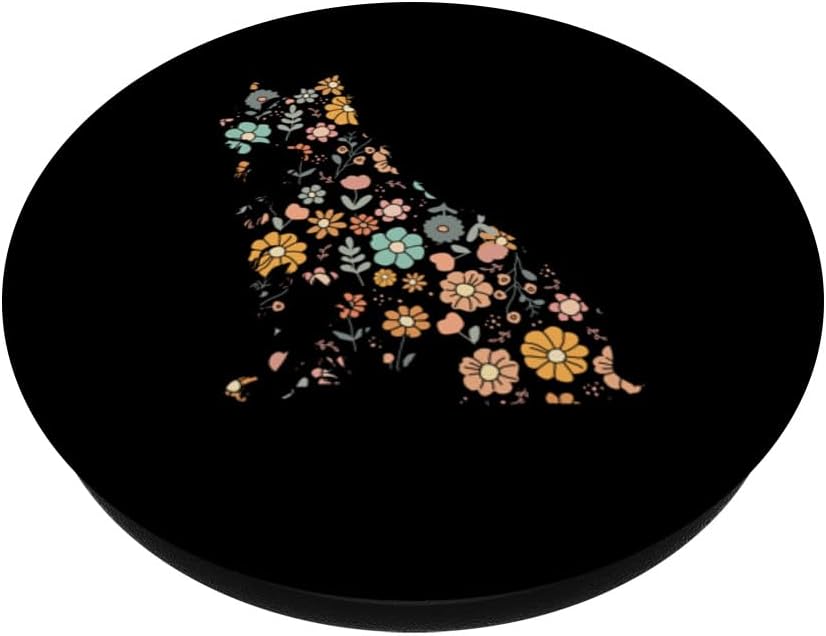 PopGrip intercambiable con forma de flor Border Collie PopSockets