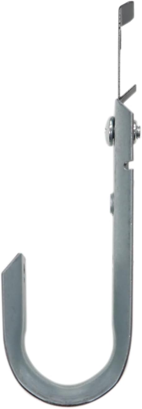 Xadnitu Soporte de cable de 1 516 pulgadas, gancho en J con clip en W, soporte de cable de metal resistente, ganchos en J para fijar rejilla de