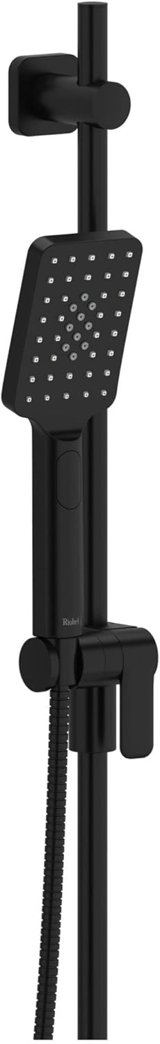 Riobel 4835BK – Riel de ducha manual, Negro