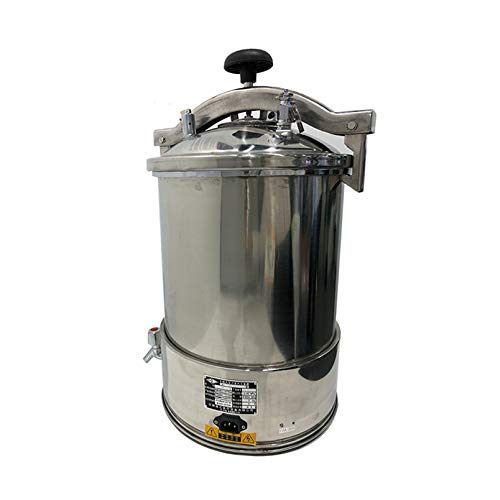 YOHOSO Temporizador de 18L24L Pantalla digital de acero inoxidable portátil Microcomputadora automática Calefacción eléctrica Autoclave