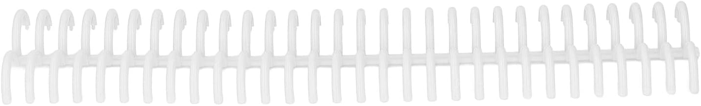 Peine de encuadernación, 10 piezas de óxido y herramienta de encuadernación de papel a prueba para oficina (blanco)