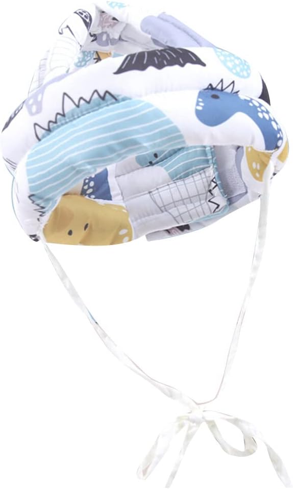 Casco de bebé para gatear caminando, protector de cabeza de bebé, lindo verano, transpirable, ajustable, protección de cabeza para bebé, sin golpes
