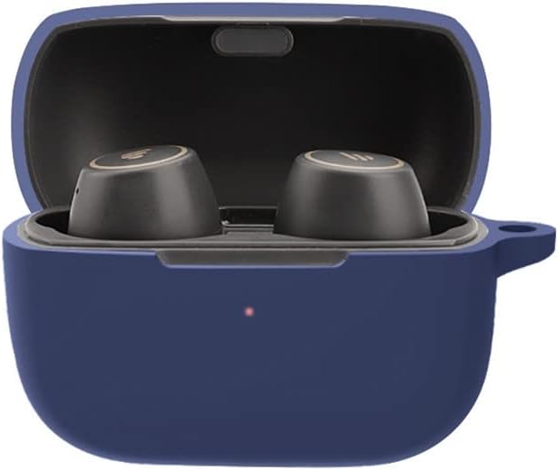 Juego de 2 fundas protectoras de silicona suave compatibles con auriculares Edifier TWS1 Pro True Wireless, funda protectora con llavero para