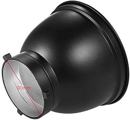 Andoer Difusor reflector estándar de 7 pulgadas con rejilla de panal de 60 para Godox YONGNUO Bowens Mount Studio Strobe Flash Light Speedlite