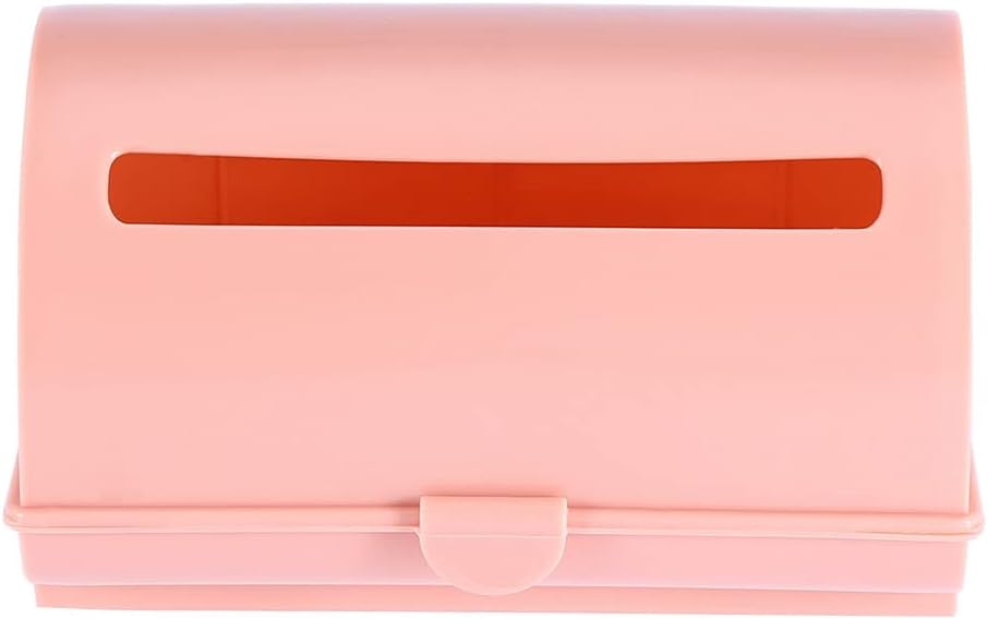Caja de almacenamiento de bolsas de basura, 3 colores en la parte trasera adhesiva para montaje en pared, bolsa de plástico para basura, organizador
