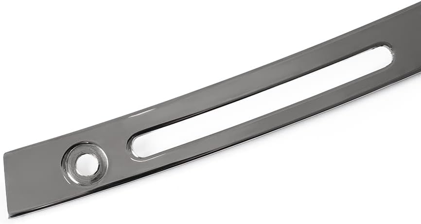 WYNMOTO Parabrisas de acero inoxidable pulido con ranuras para parabrisas cromado compatible con Harley Touring Electra Street Glide Ultra Limited