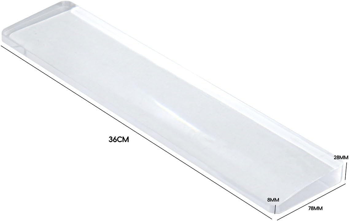Reposamuñecas acrílico para teclado mecánico, reposamanos ergonómico para teclado de computadora, base antideslizante, almohadilla de muñeca para