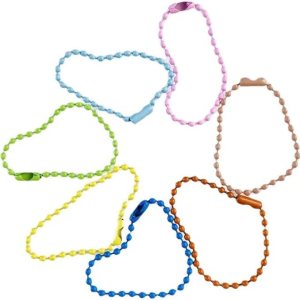100pcs arco iris colorido bola bola llavero hebilla cuentas cadena DIY accesorio, Color del arco iris 100pcs arco iris colorido bola bola llavero hebilla cuentas cadena DIY accesorio, Color del arco iris