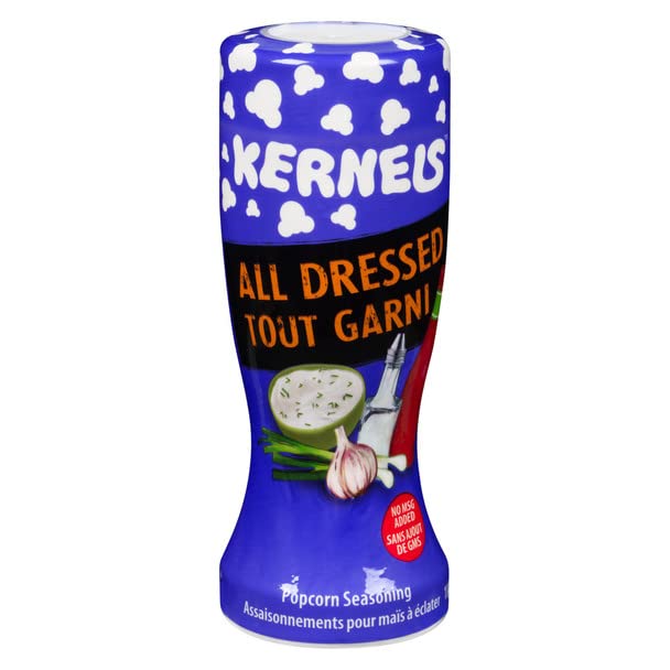 Kernels – Paquete de condimentos para palomitas de maíz, (6 sabores), ketchup, todo aderezado, eneldo, cheddar canadiense, vinagre de sal, queso