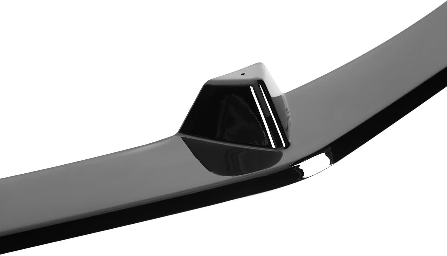Spec-D Tuning Alerón divisor de parachoques delantero negro brillante, 3 piezas, compatible con Mercedes Benz W204 2012-2014