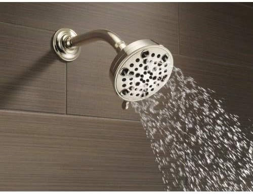 Delta Faucet 52638-PN20-PK – Cabezal de ducha contemporáneo H2OKinetic de 5 ajustes, níquel pulido