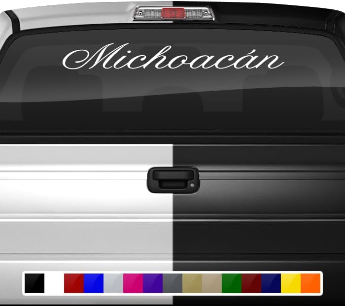 Michoacan MX Mexico – Adhesivo para parabrisas y ventana, cartel gráfico de vinilo para la parte trasera del auto, camión, SUV, vehículo, Estado,