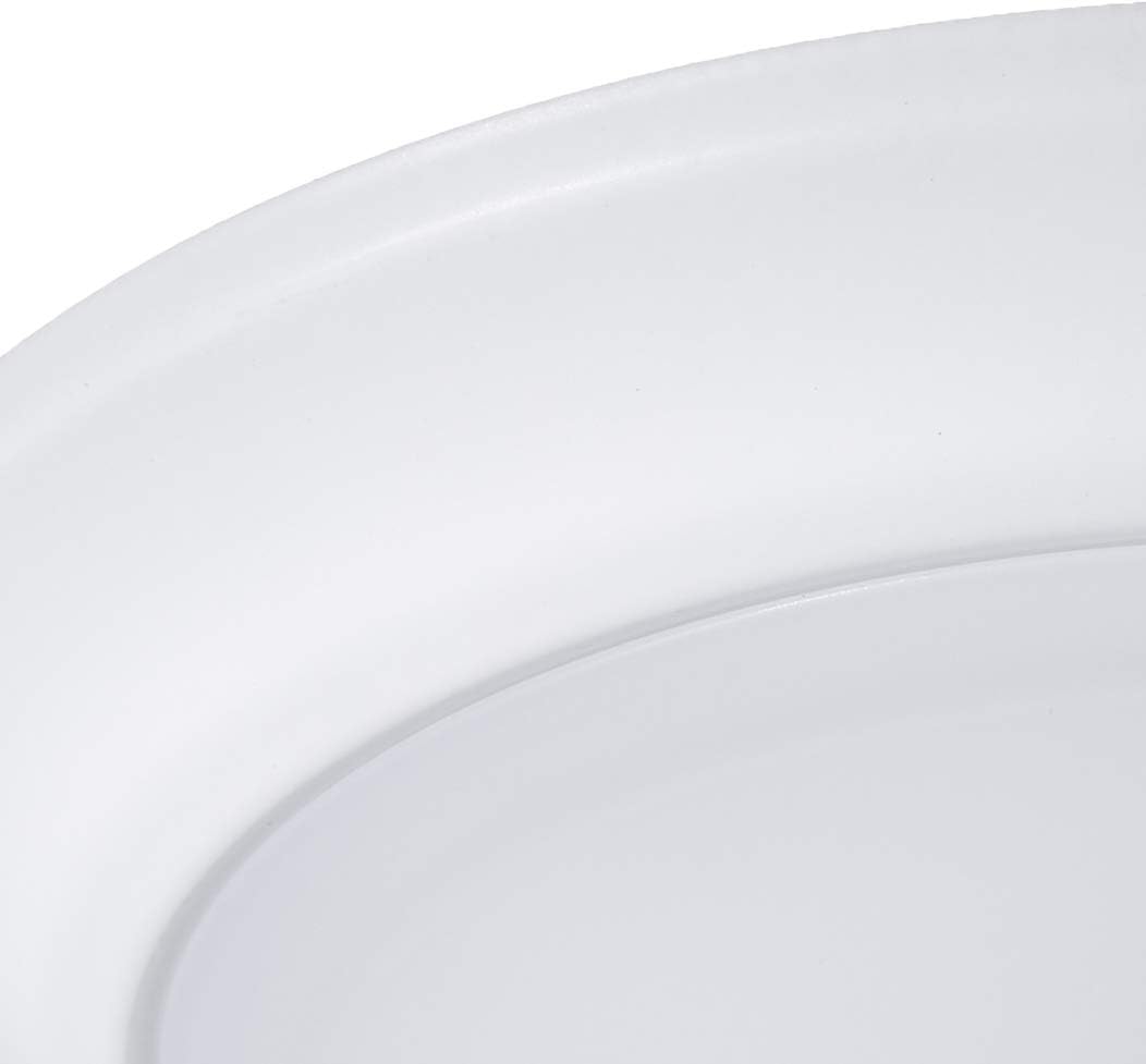 Westinghouse Lighting 6322900 LED grande para interiores y exteriores, regulable, montaje en superficie húmeda, acabado blanco con lente esmerilada,