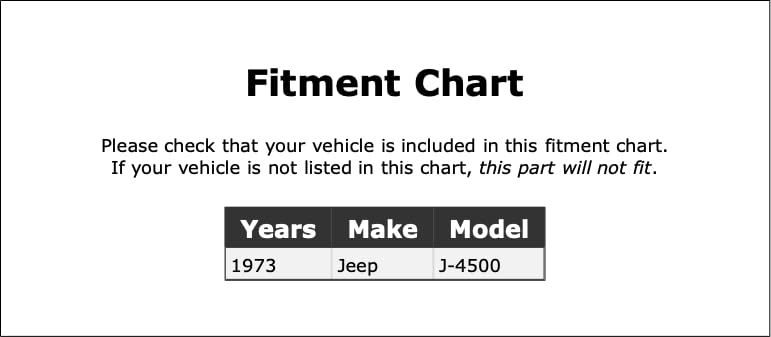 Neutral Safety Switch Compatible with Jeep J-4500 1973 PC-851315