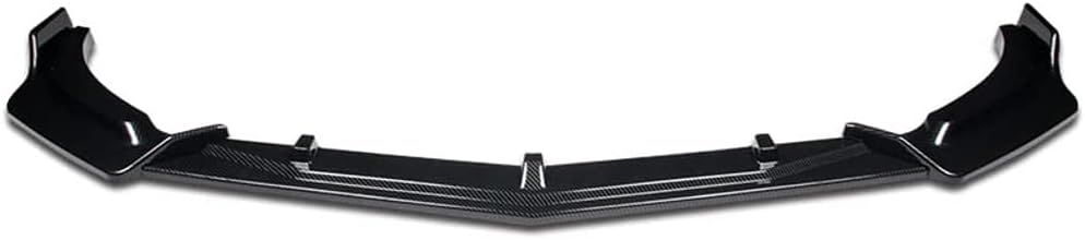 PU503PCF Kit de cuerpo divisor de parachoques delantero con impresión de fibra de carbono, 3 piezas, compatible con 2019 y más Chevy Malibu estilo