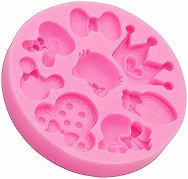 Lindo juego de sombrero de cabeza de ratón con corona de silicona para colgante hecho a mano de gelatina de cristal, proyectos de manualidades,