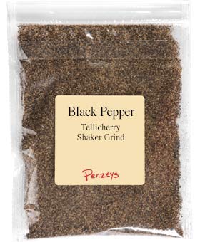 Shaker Grind Black Pepper by Penzeys Spices – Bolsa de 3.2 onzas para tazas de 34 (paquete de 1)