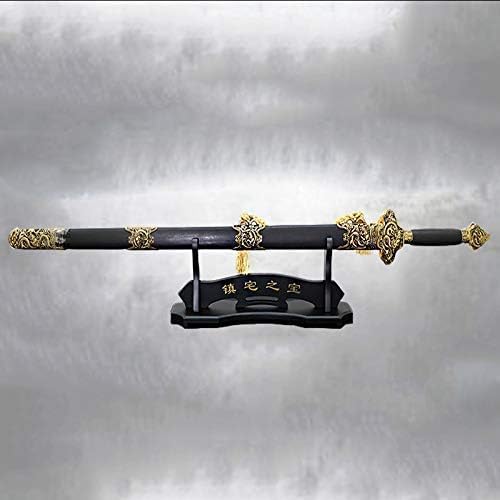 Samurai Sword Stand Holder Samurai Sword Rack Bracket for Japanese Katana Wakizashi – Black (Black 1Floor)