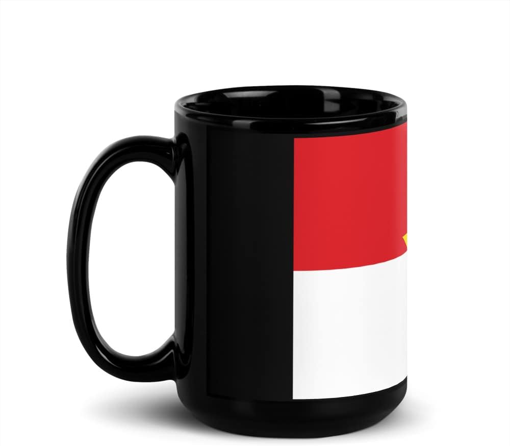 Bandera de Montería Córdoba – Taza de Café Cerámica Negra