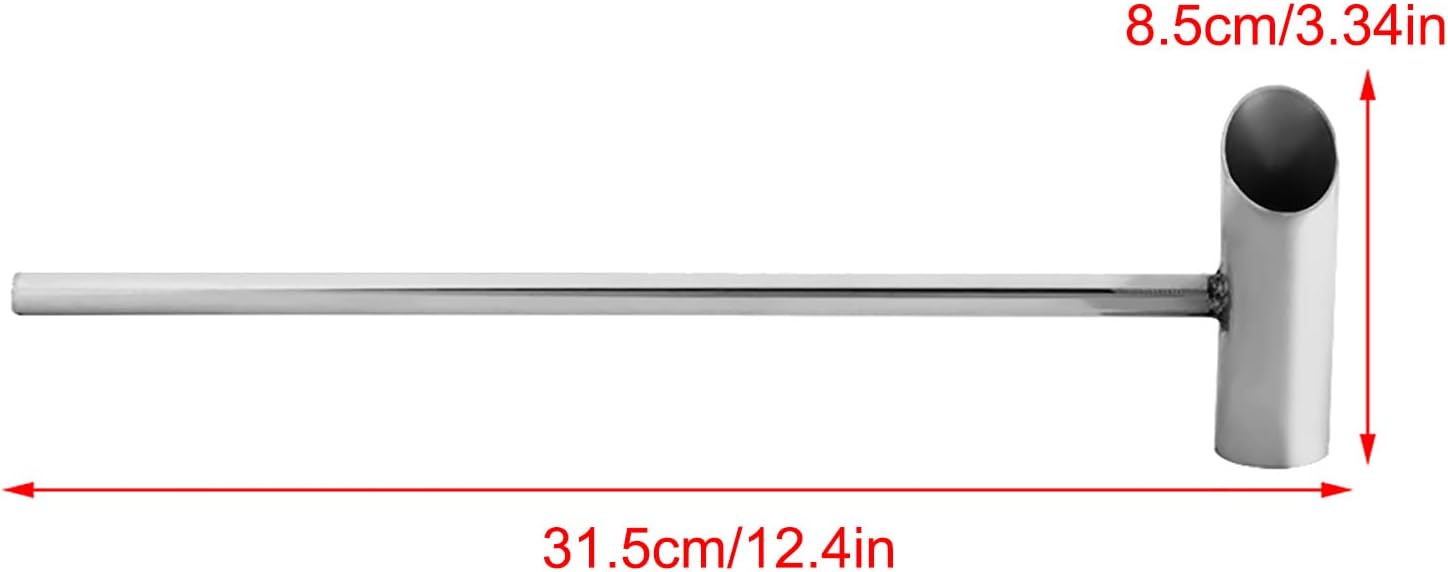 Huairdum Máquina de hilo dental de caramelo de 11.4 in, cuchara de acero inoxidable, mango largo seguro, máquina de hilo de caramelo, piezas de