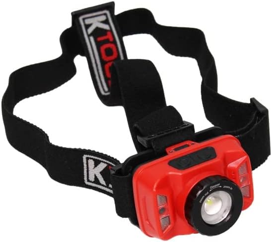 K Tool International 73365 – Lámpara de trabajo LED para garajes, talleres de reparación y bricolaje, recargable, 260 lúmenes, rotación de 180