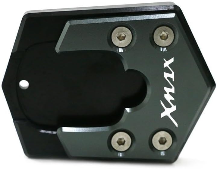 Motorcycle Side Stand pad CNC Kickstand Motorcycle Foot Side Stand Extension Pad Support Plate Enlarge for Y&AMAHA X-MAX X MAX Xmax 300 125 250
