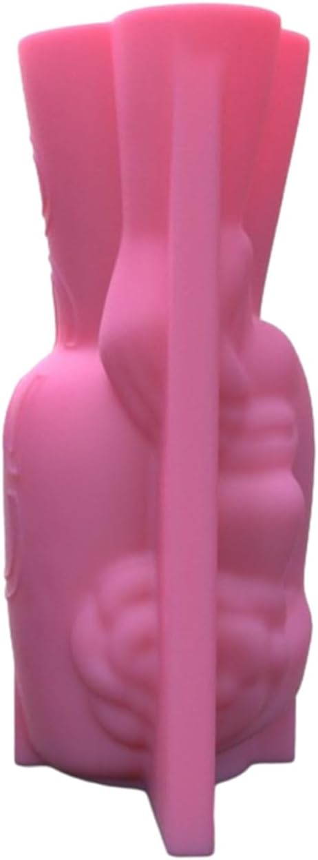 Molde de resina de florero de cara humana de silicona,Moldes de cemento de maceta Molde de arcilla de yeso,Molde de soporte de pluma