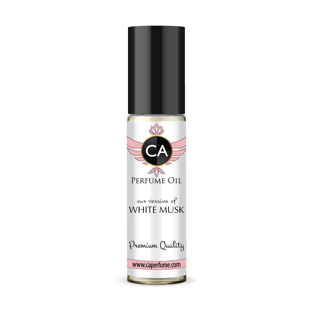 CA Perfume Impression of Emra White Musk para mujer, réplica de aceite corporal, sin alcohol, muestra de aromaterapia esencial sin alcohol, tamaño