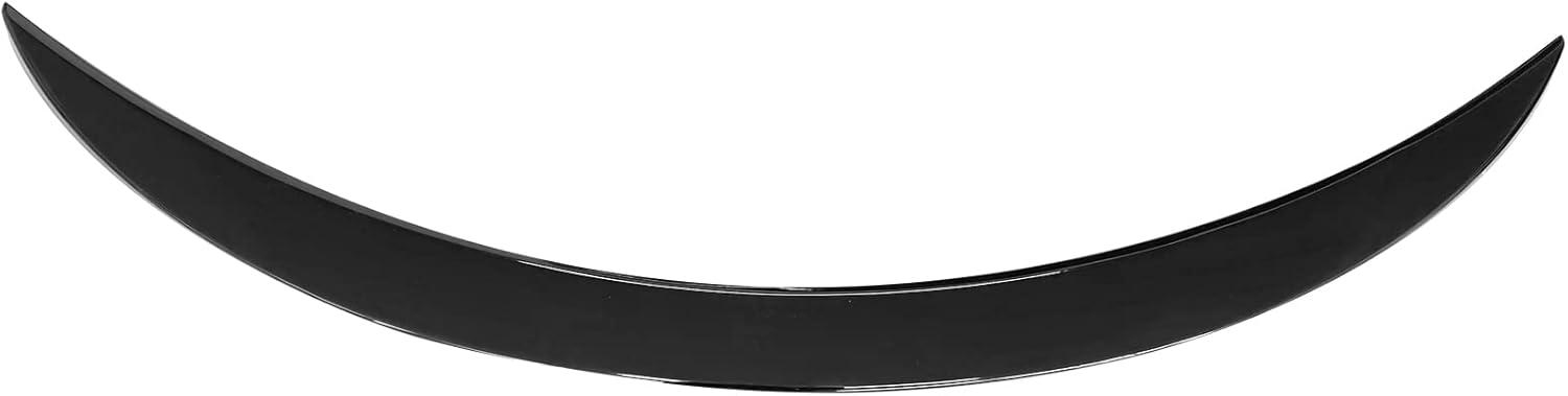 IKON MOTORSPORTS, Alerón de maletero compatible con Infiniti Q60 2017-2022, plástico ABS negro brillante estilo X High Kick Duckbill alerón de tapa