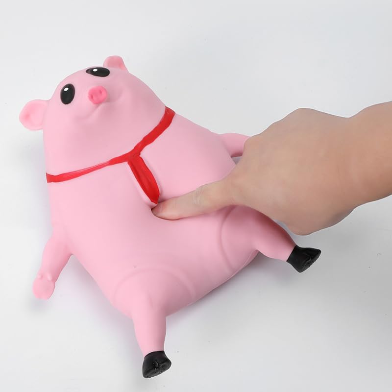 Juguete de cerdito rosado para apretar, juguete para aliviar el estrés para niños y adultos, juguete divertido para el estrés, novedoso,