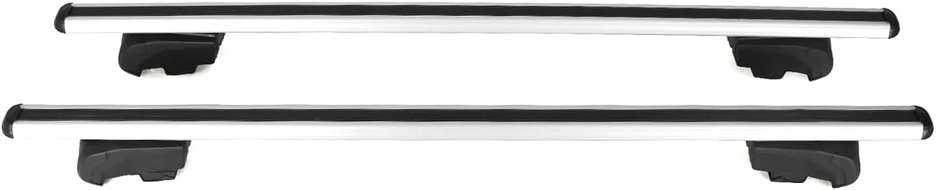 OMAC Portaequipajes con cerradura para Mazda CX-90 2024, color gris, 2 piezas antirrobo para viajes, kayak, canoa, surf, esquí, snowboard, camping