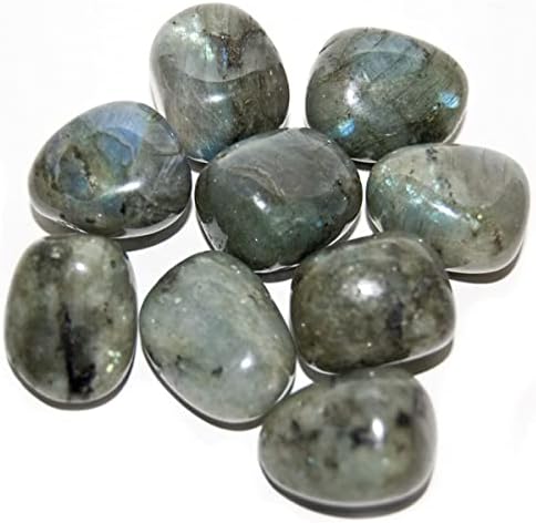 Paquete de 5 piedras pulidas de labradorita, regalo de piedras preciosas, curación, generador de energía, herramientas de meditación y energía