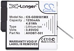 FYIOGXG Batería de 1250 mAh para GoPro 601-10197-00, AABAT-001, ASST1, CHDHX-501, CHDHX-701, CHDHX-701-RW, Hero 2018, Hero 5, Hero 5 Black, Hero 6,