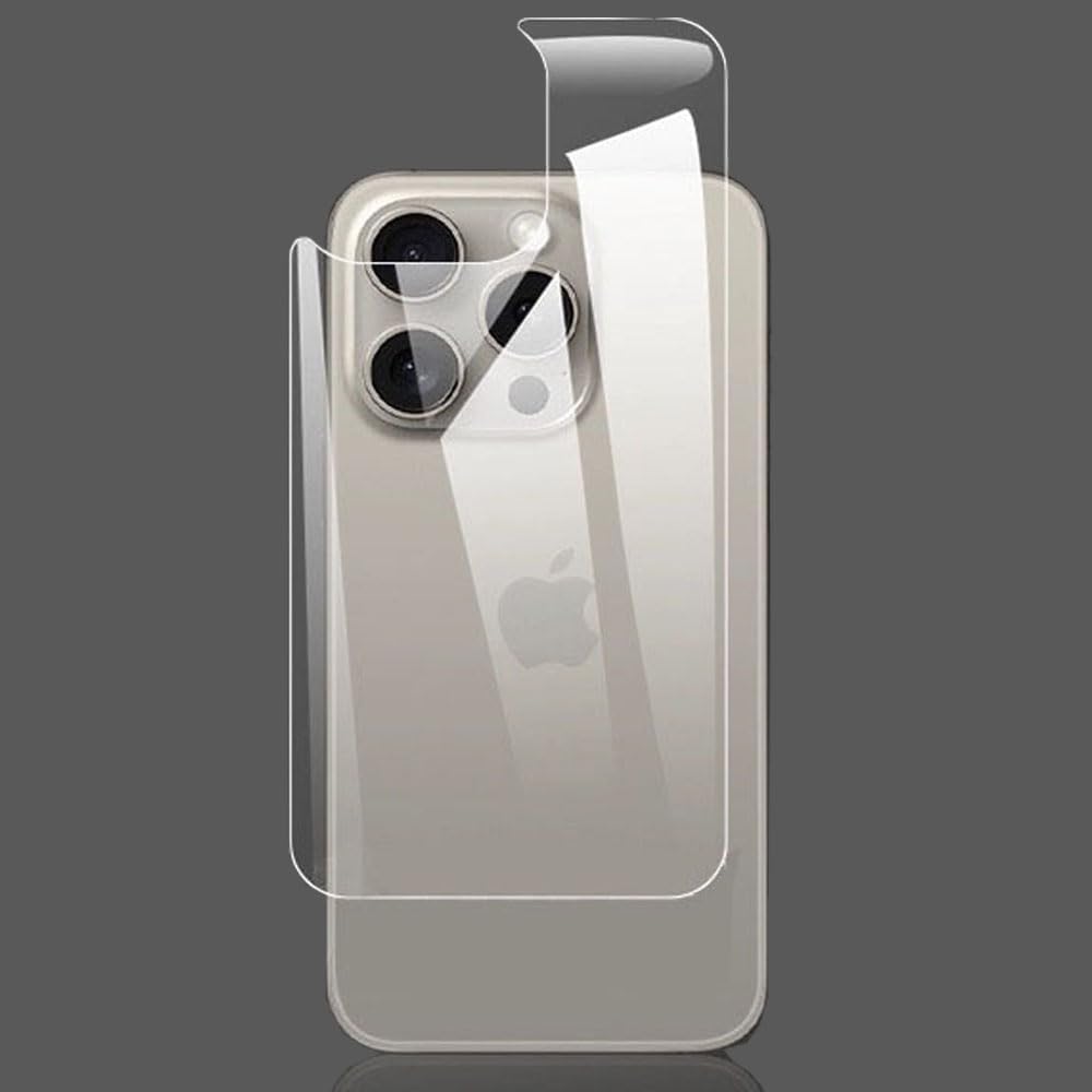 Película protectora de pantalla trasera para iPhone 15 Pro Max Película de hidrogel no vidrio