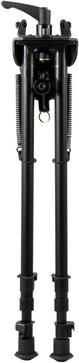 TRUGLO Tac Pod All-Metal Adjustable Lightweight Versatile Durable Portable Rifle Bipod for Bench or Prone Shooting – Base Style & Leg Length Options