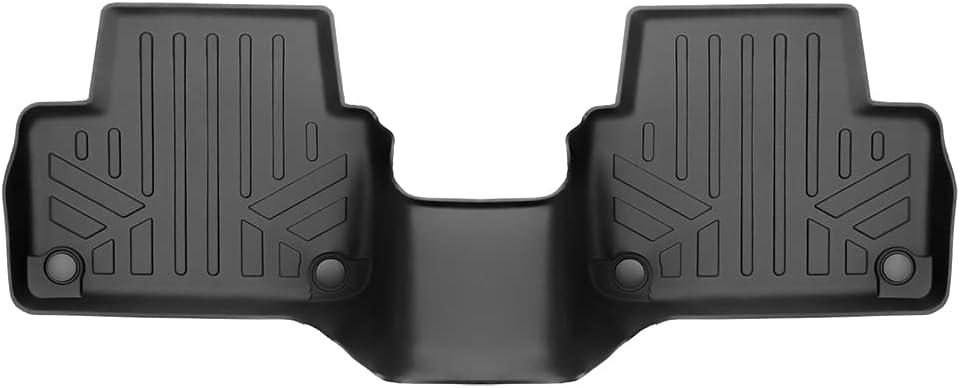 SMARTLINER Juego de alfombrillas negras de 2 filas de protección para todo tipo de clima, compatible con Volvo S60 2019-2023 (no es compatible con